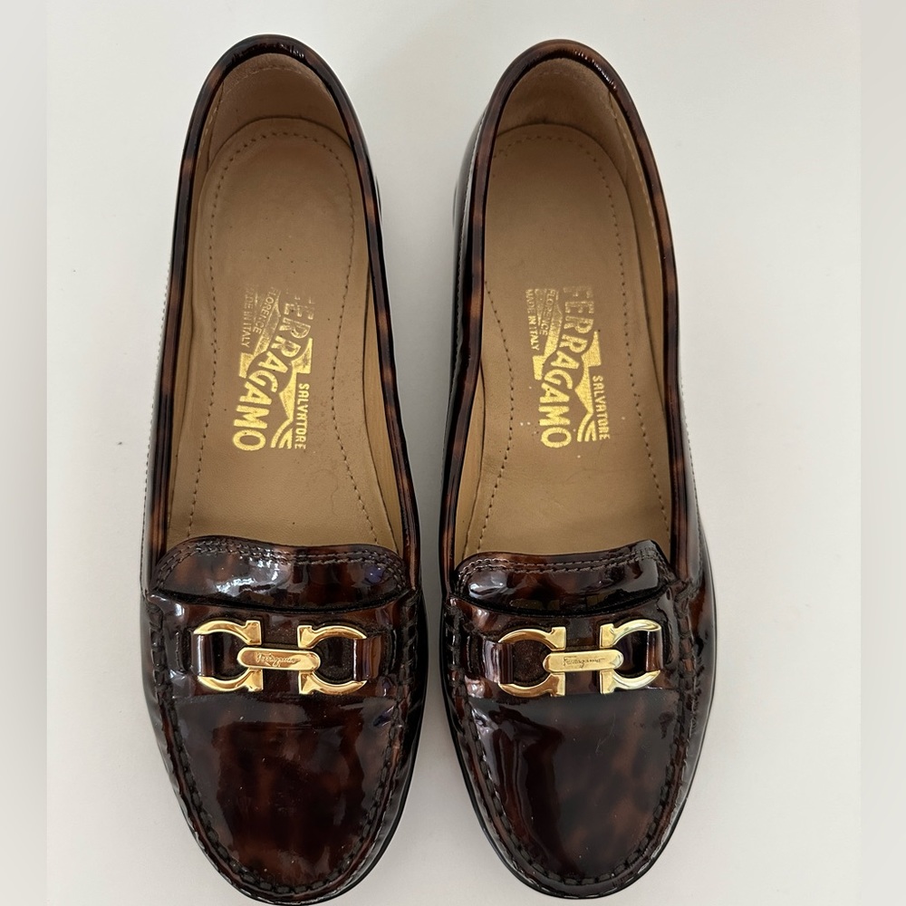 Salvatore Ferragamo Patent Moccasins
